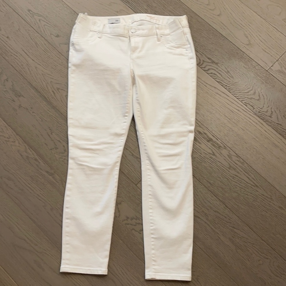 Gap White Maternity Jeans Size 29R